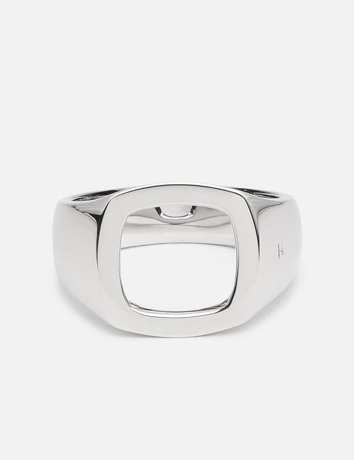 Tom Wood Cushion Open Ring In Silver
