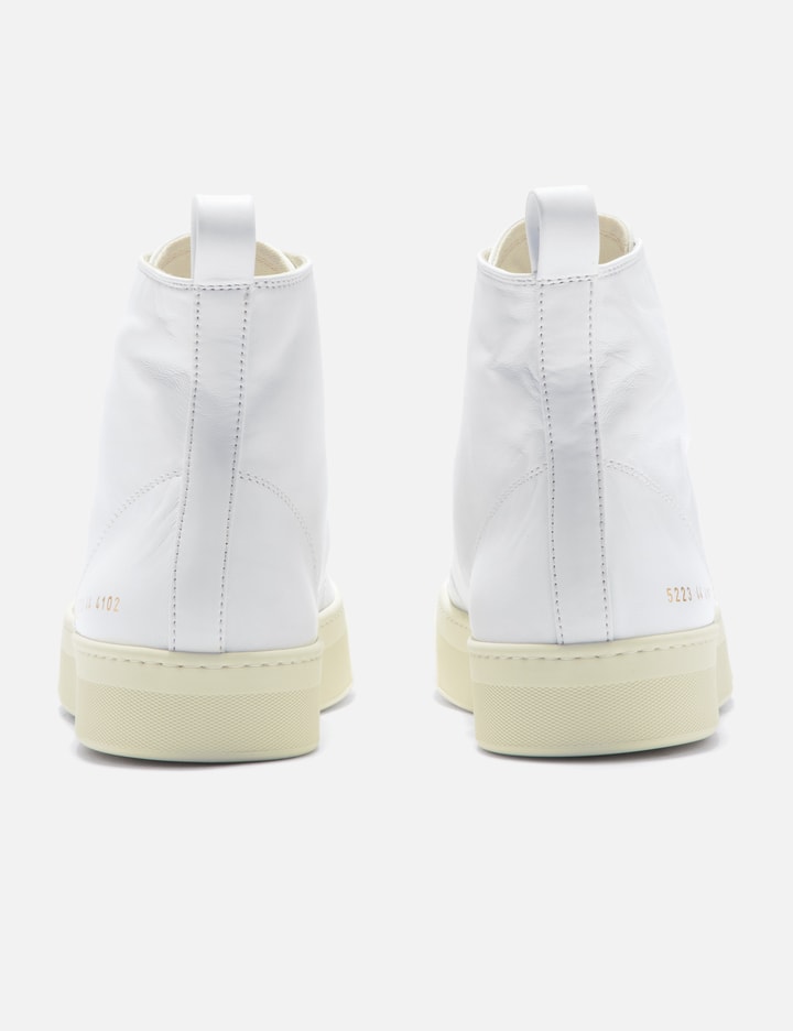 Shop Common Projects Tournament High Top Sneakers In White