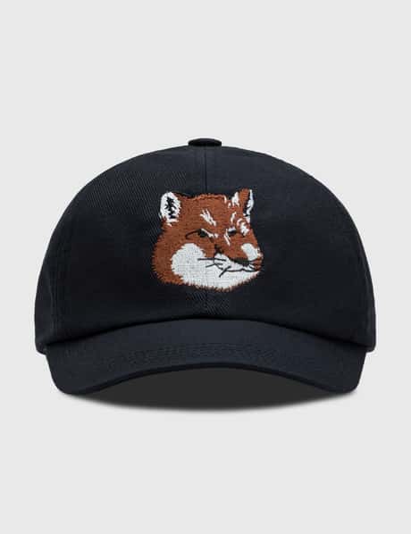 Maison Kitsune Large Fox Head Embroidery 6P Cap