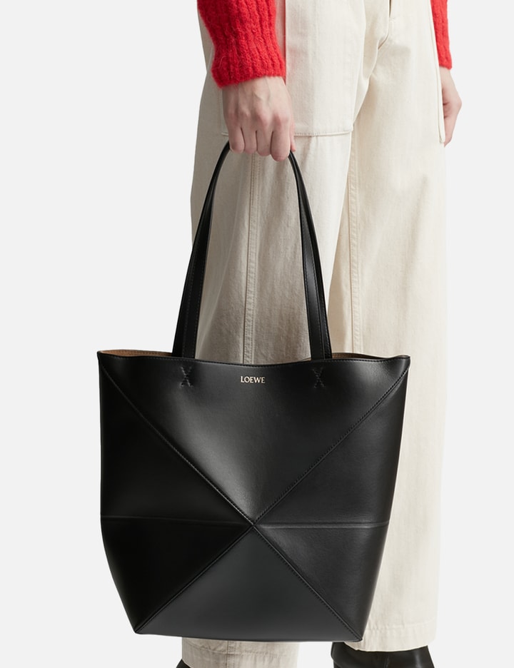 Loewe Women's Medium Puzzle Fold Tote Bag In Black