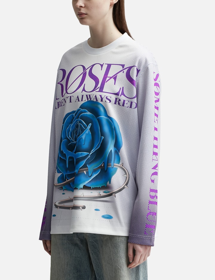 Burberry Rose Print Top In Multicolor