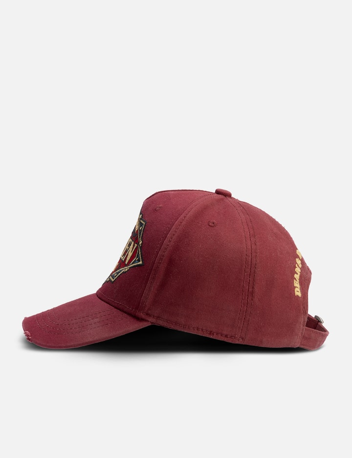 Dsquared2 Caten Bros Cap In Burgundy