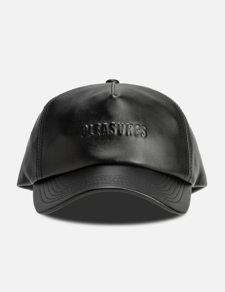 Debossed Vegan Leather 5 Panel Hat Placeholder Image