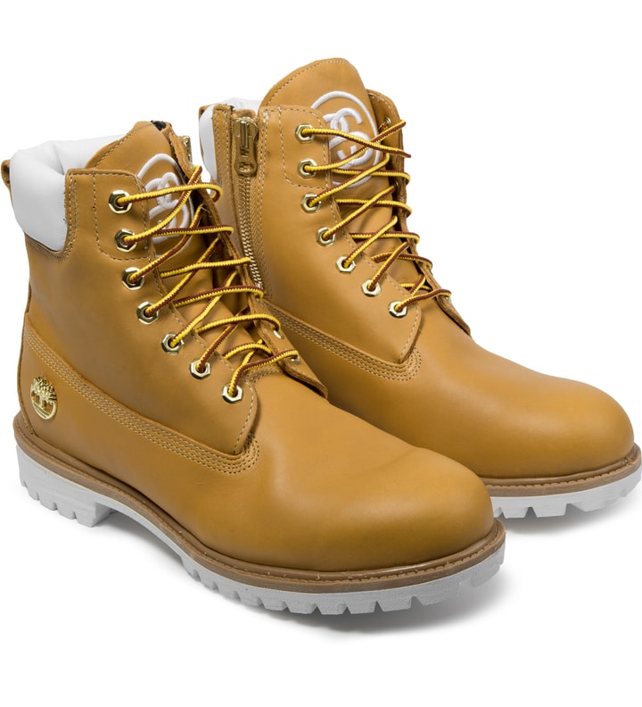 Wheat Timberland X Stussy Leather 6" Zip Boots Placeholder Image