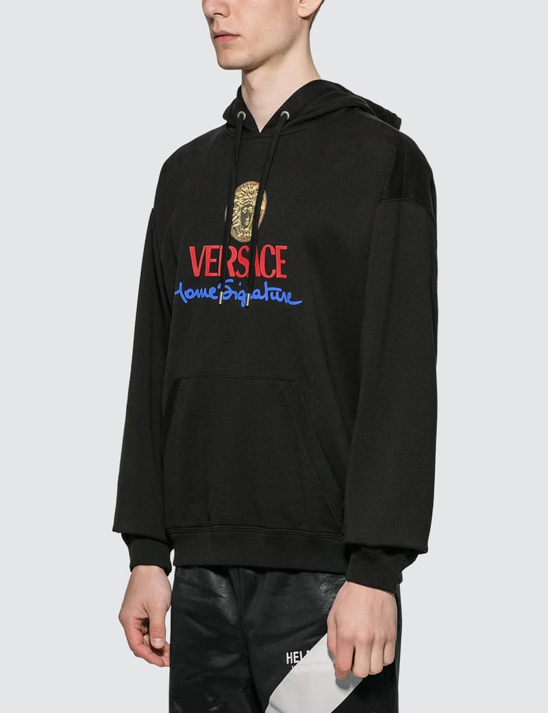 versace home signature hoodie