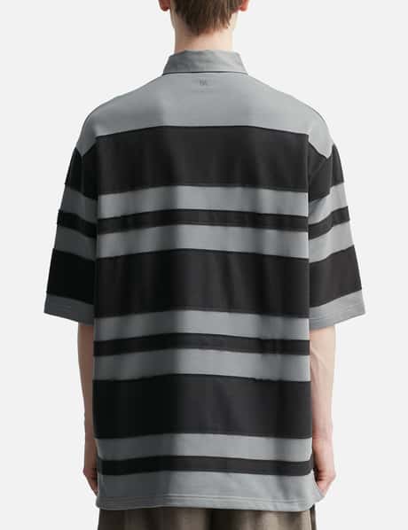 Grey Cotton Ami De Coeur Stiped Polo view 12