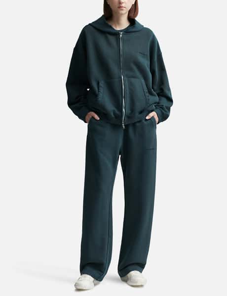 GARMENT DYED LOGO ZIP-UP HOODIE view 19
