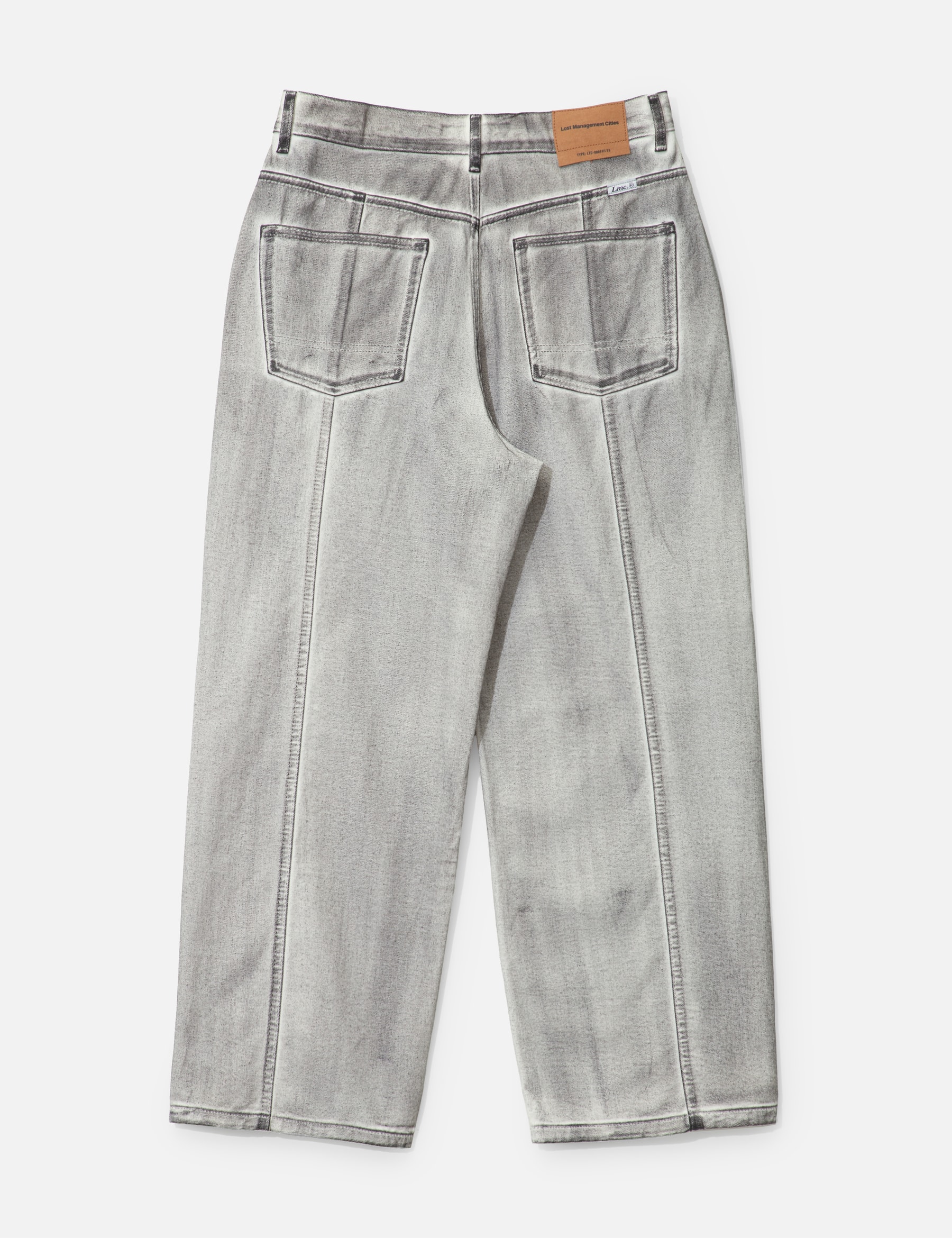 Dirty Washed Wide Denim Pants view 17
