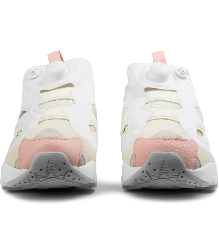 Cream White/Steel/Coral Insta Pump Fury OG "Year of Goat" Sneakers Placeholder Image