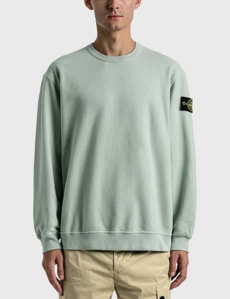 Stone Island Brushed Cotton Sweatshirt | HBX - Globally Curated Fashion and Lifestyle by Hypebeast