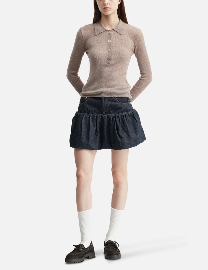 Ganni Skirt In Rinse Denim
