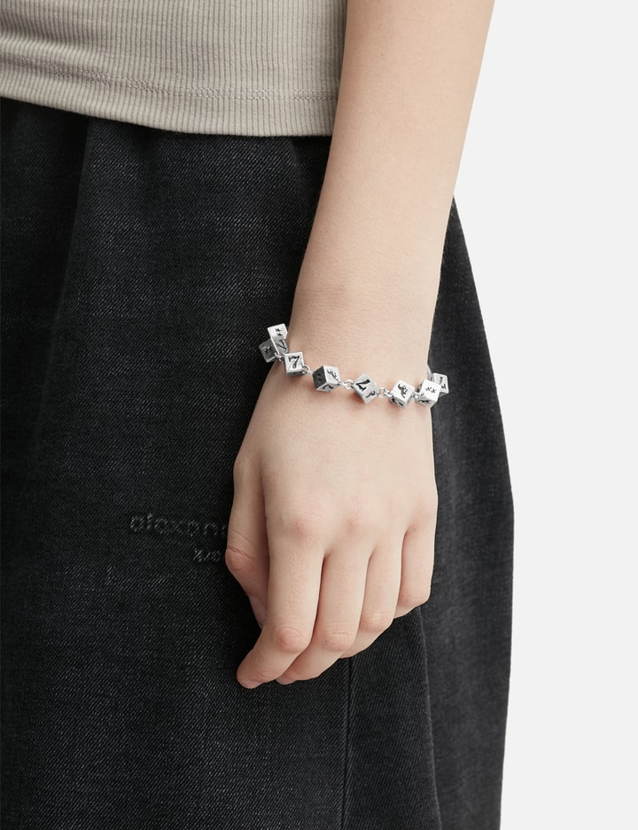 Twojeys All-round Dice Bracelet In Silver