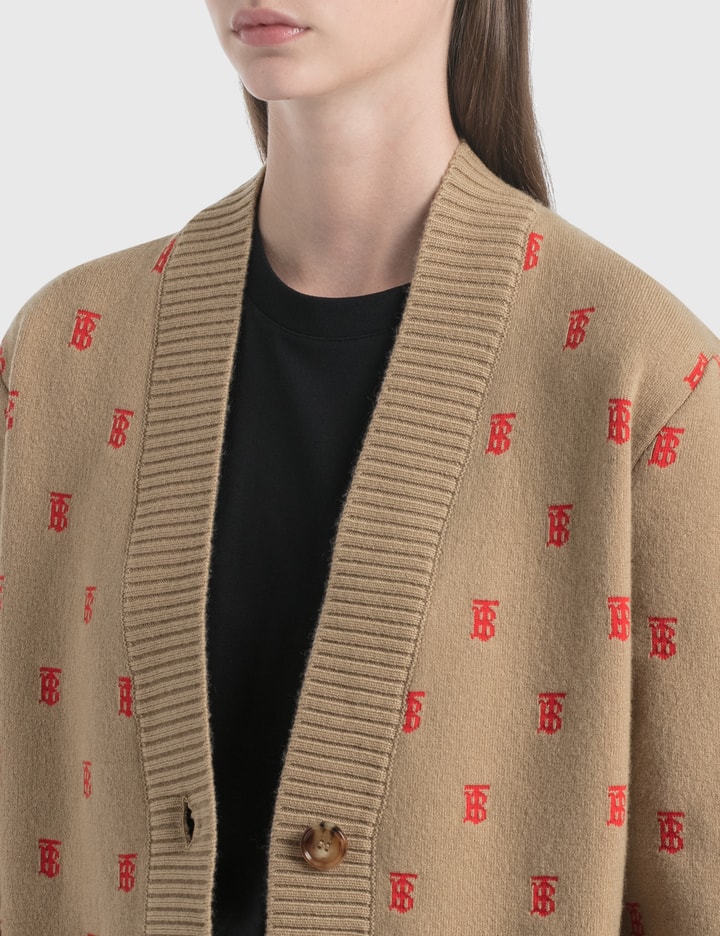 Monogram Wool Cashmere Blend Oversized Cardigan Placeholder Image