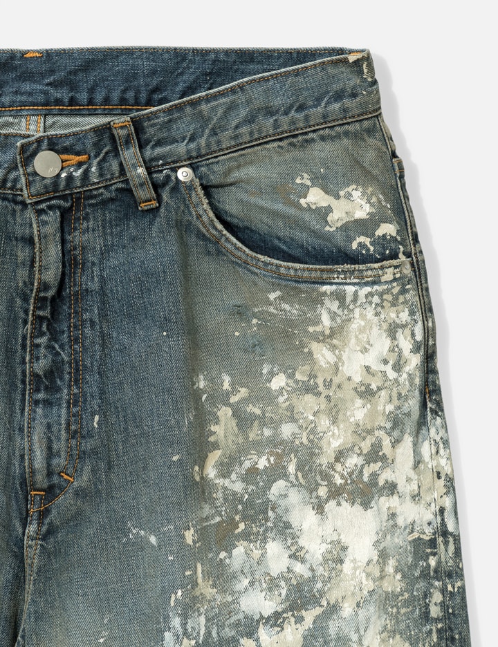 ANCELLM #08 Painted Middle Straight 5P Denim Pants