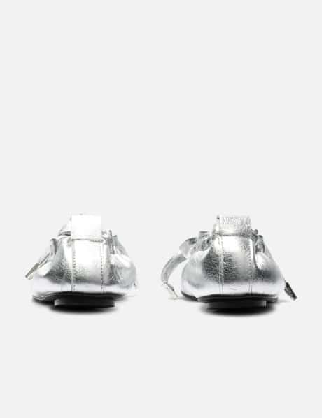 Silver Soft Leather Ballet view 9