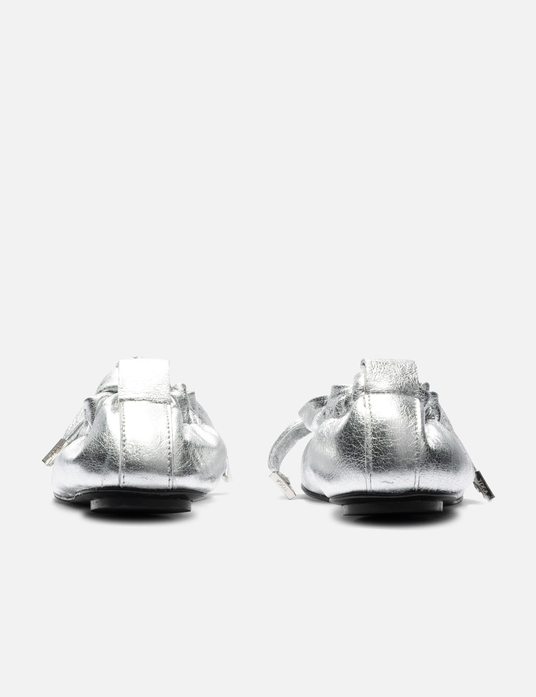 Silver Soft Leather Ballet view 10