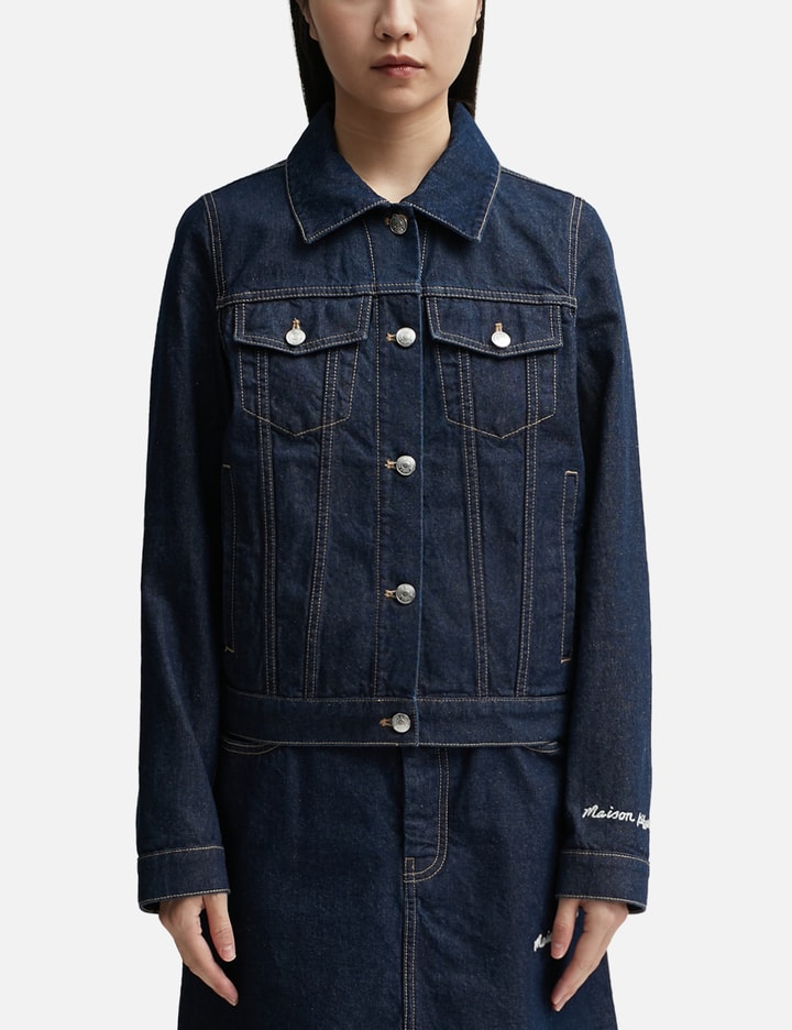Maison Kitsuné Woman Denim Outerwear Blue Size S Cotton In Blue