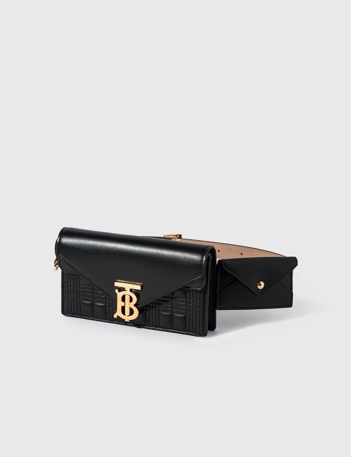 Belted Quilted Lambskin TB Envelope Clutch Placeholder Image