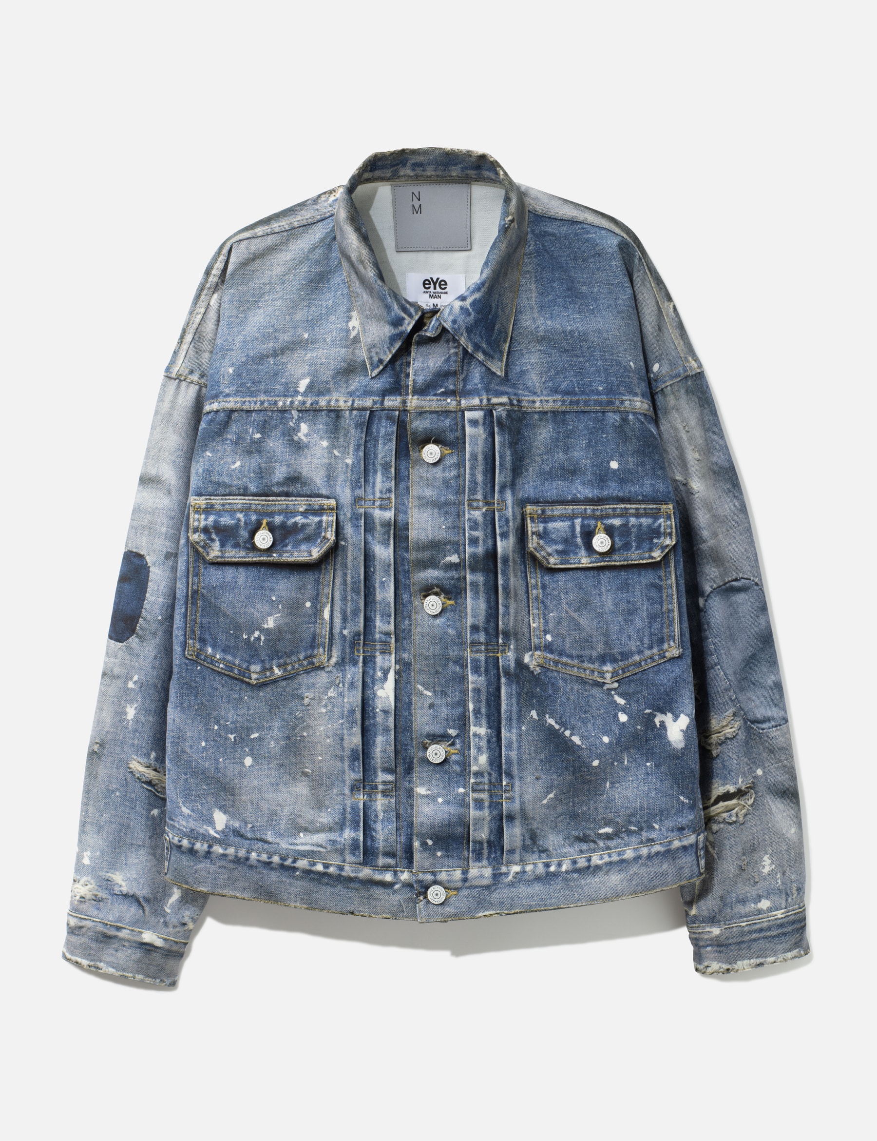 X New Manual Cotton Nylon Twill Transfer Printed Trucker Jacket view 16
