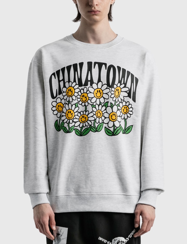 Smiley Flower Power Sweatshirt Placeholder Image