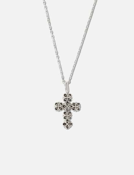 Maltese-Cross Quadruplets Cross Pendant Necklace view 5