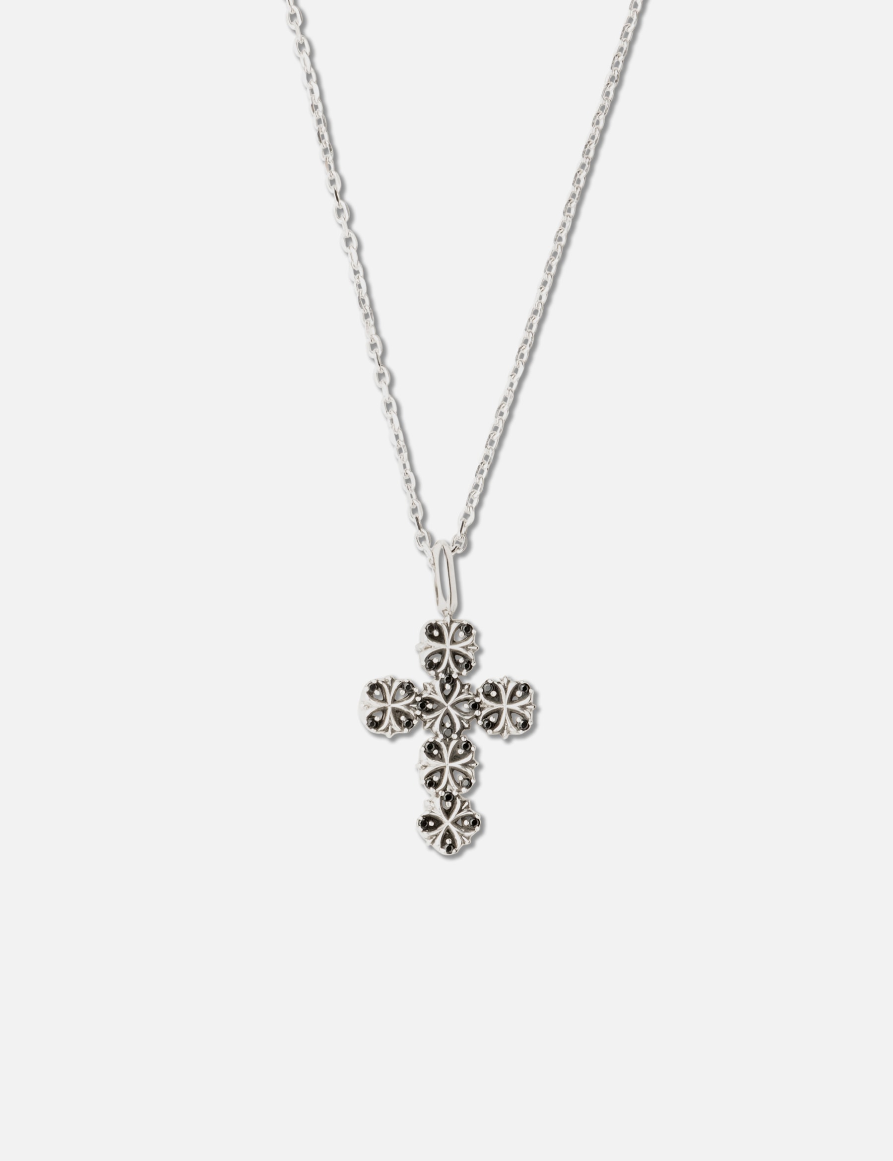 Maltese-Cross Quadruplets Cross Pendant Necklace view 13