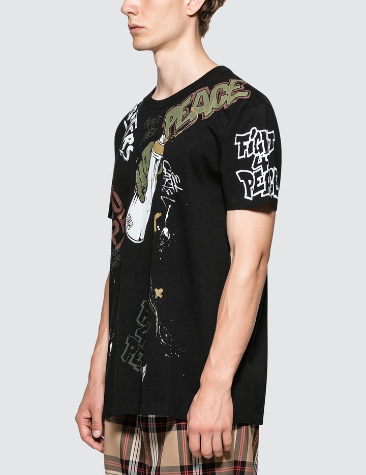 All Over Tag Black S/S T-Shirt Placeholder Image