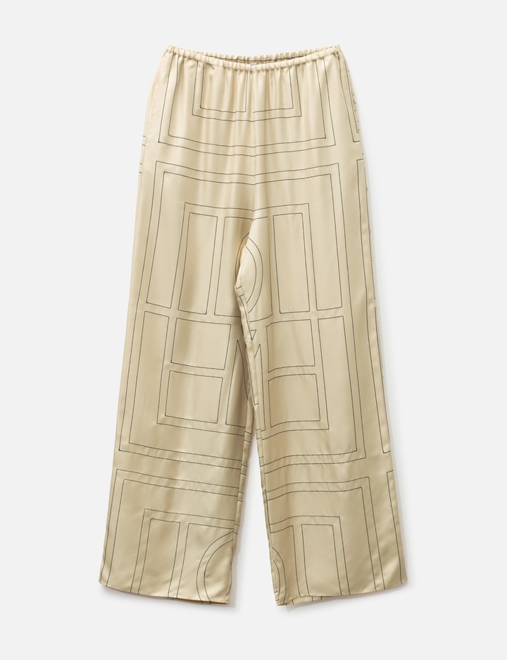 TOTEME Monogram Silk PJ Bottoms
