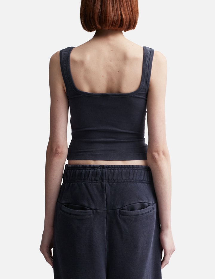 Shop Entire Studios Square Neck Tank In Navy