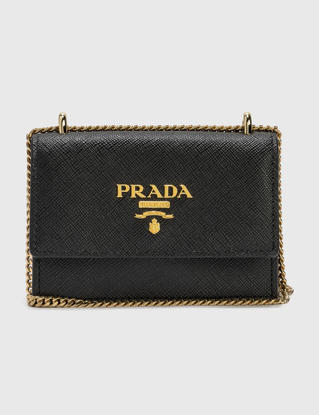 Shop Prada Leather Mini-Bag