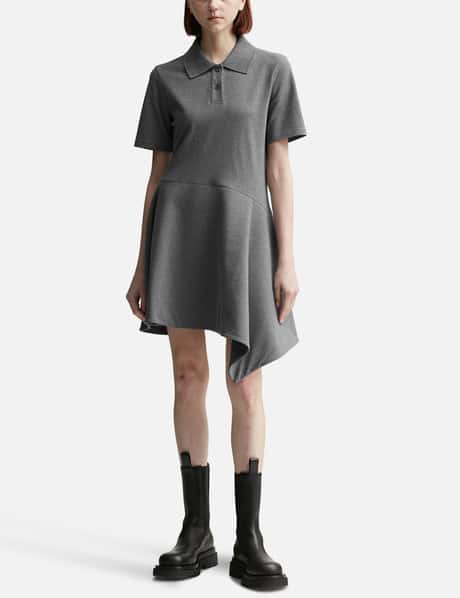 JW Anderson - Short Sleeve Asymmetric Polo Dress | HBX