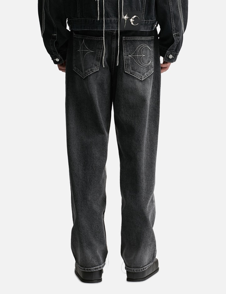 Shop Thug Club Tribal Tree Denim Pants In Black