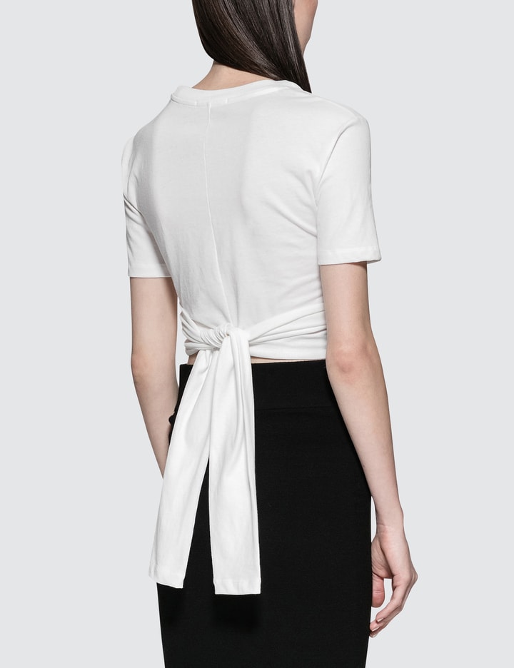 High Twist Draped Cropped T-shirt Placeholder Image