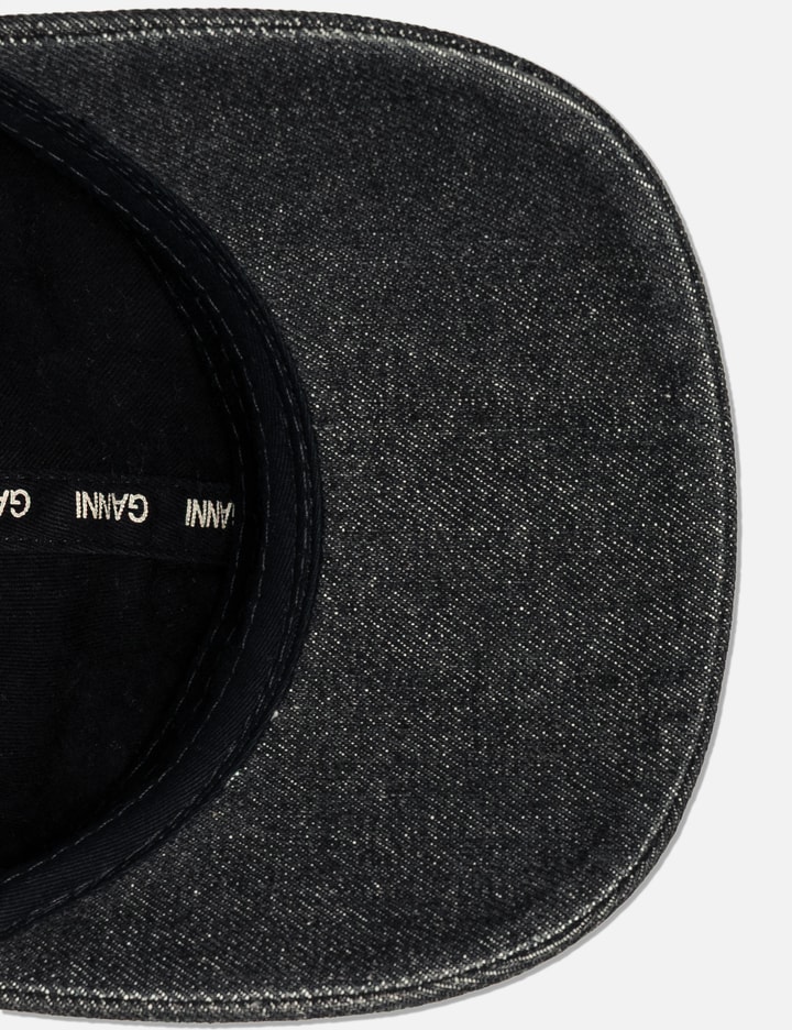 Washed Embroidery Denim Cap view 5