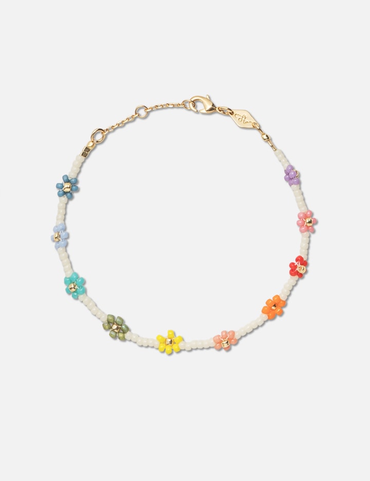 Anni Lu Flower Power Beaded Bracelet In Multicolor