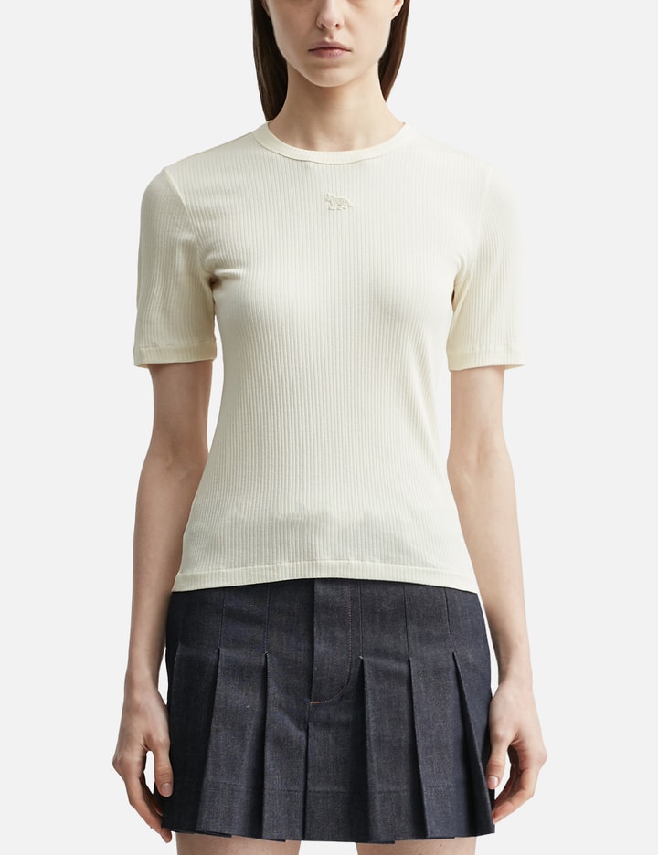 Maison Kitsuné Baby Fox Ribbed Fitted T-Shirt