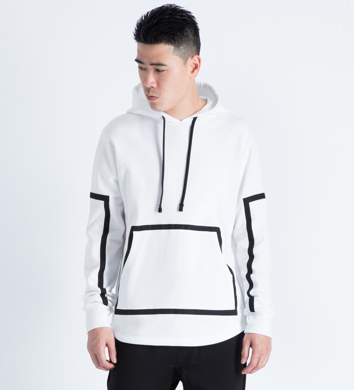 White Set Up "TRON" Lined Hoodie Placeholder Image