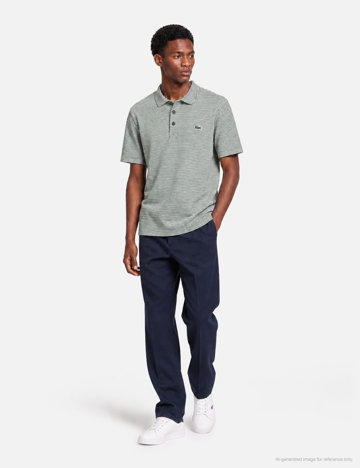 Lacoste Ultra Dry Striped Golf Polo Shirt