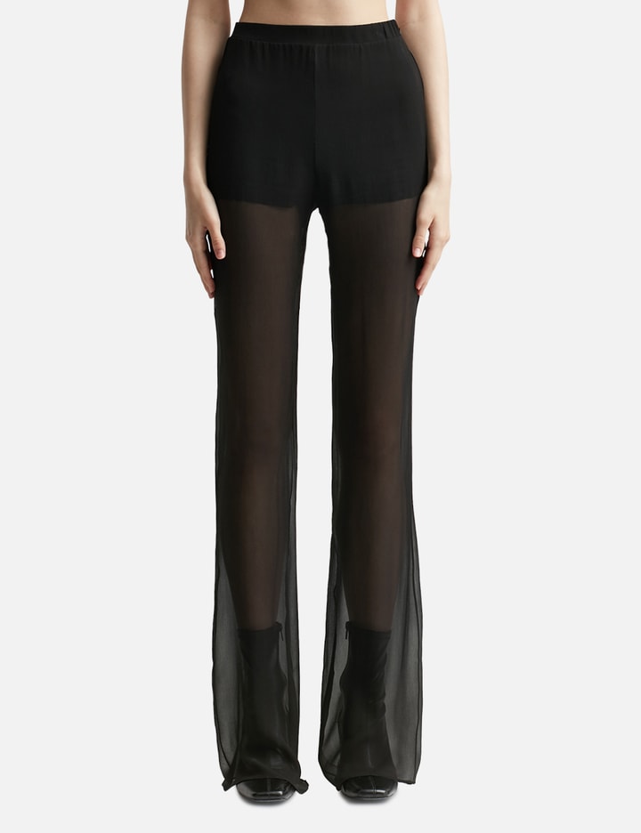 FLARED SHEER TAILORED TROUSERS Placeholder Image