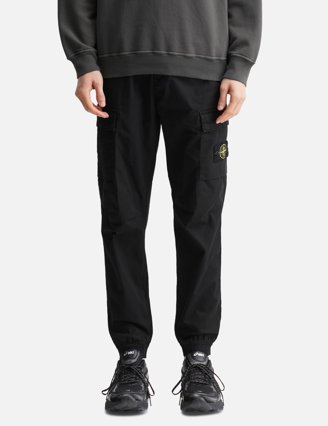 Stretch Cotton Tela 'Paracadute' Cargo Trousers view 11