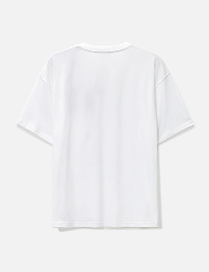 Shop Diesel T-shirt With Layered Logos In White