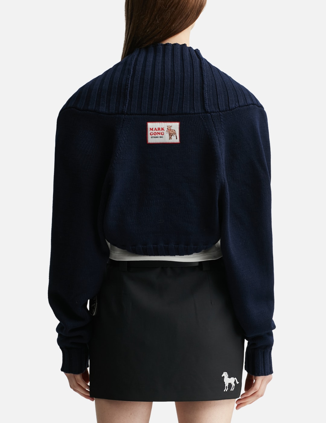Navy Blue Knit Bolero view 13