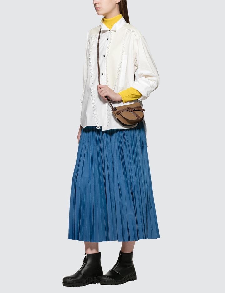 Lace Trim Asymmetric Shirt Placeholder Image