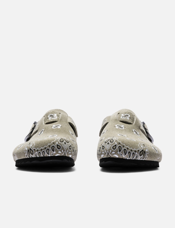 Bravest Studios Camel Paisley Suede Clogs