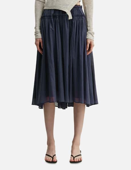 Lace String Gathered Long Skirt view 10