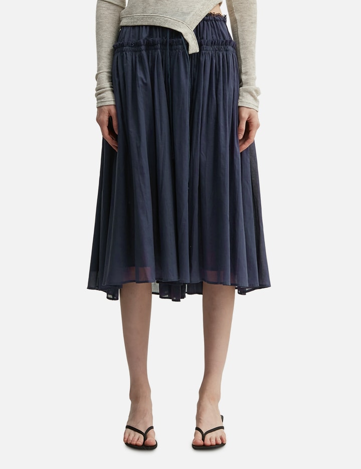 Glowny Lace String Gathered Long Skirt