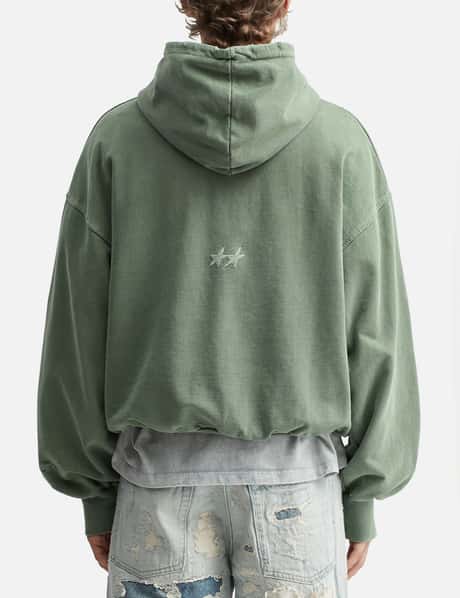 Pigment Dyed Green Icon Hoodie view 12