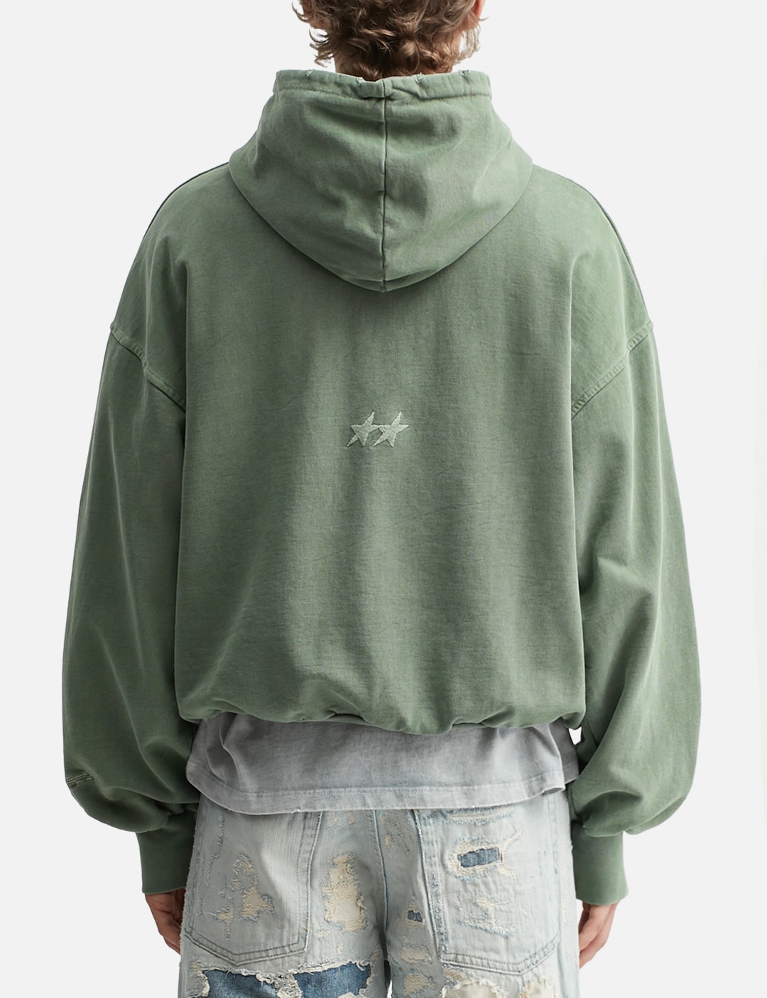 Pigment Dyed Green Icon Hoodie view 19