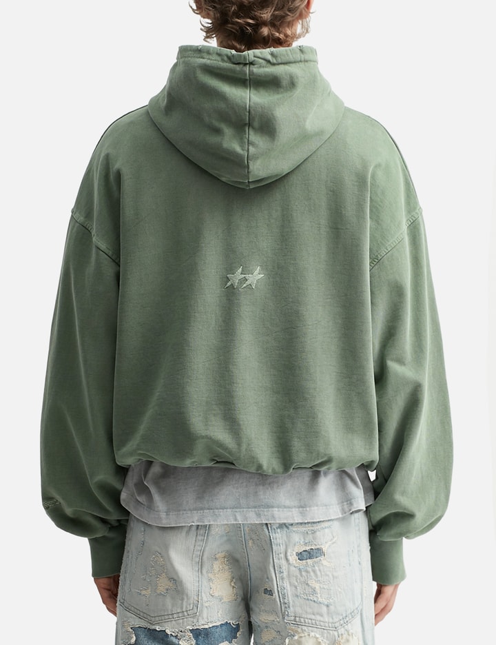 Pigment Dyed Green Icon Hoodie view 4