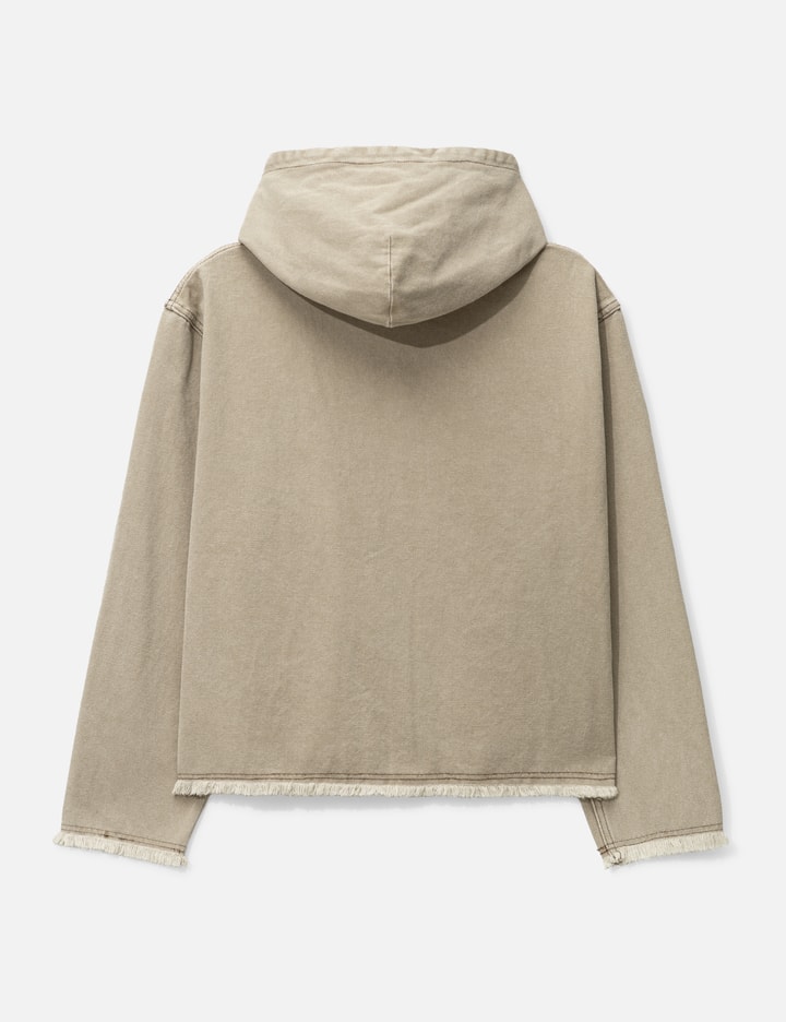 WASHED CANVAS ZIP HOODIE Placeholder Image